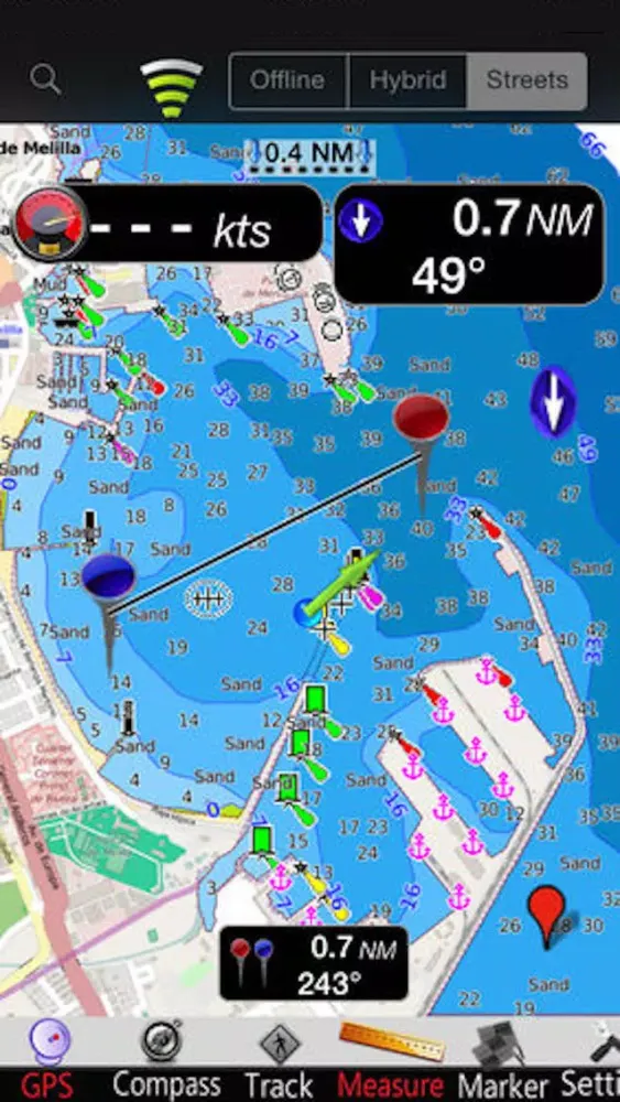 Melilla GPS Nautical Charts应用截图