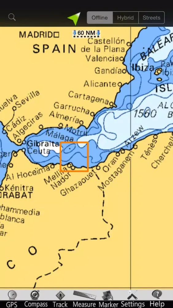 Melilla GPS Nautical Charts应用截图