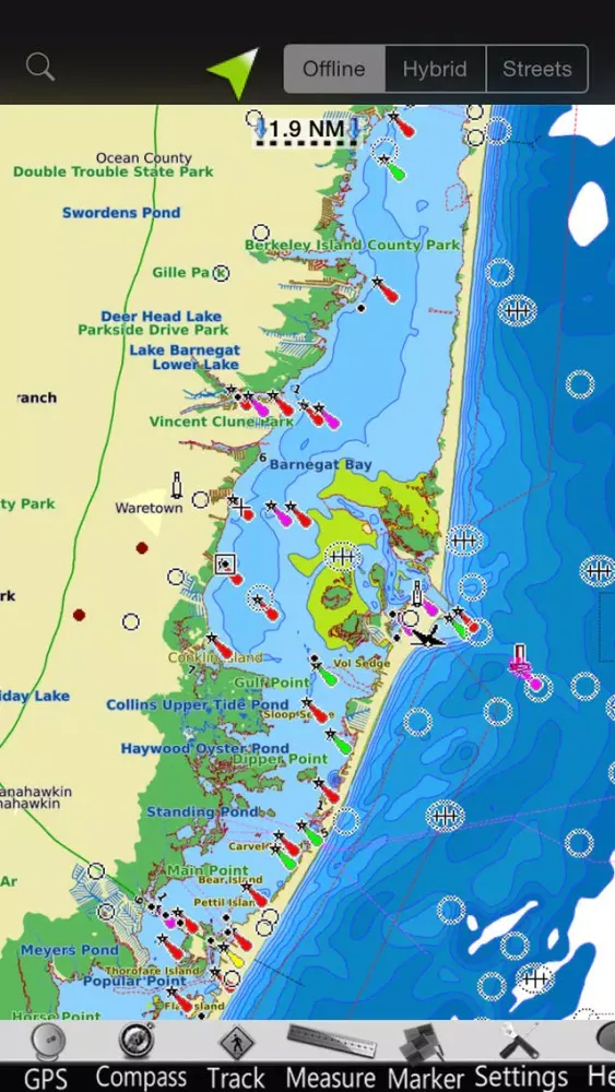 New Jersey GPS Nautical Charts سکرین شاٹس
