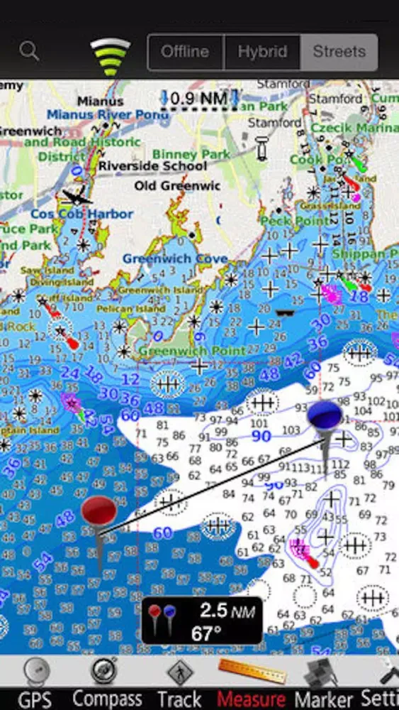 Capturas de tela do New York GPS Nautical Charts