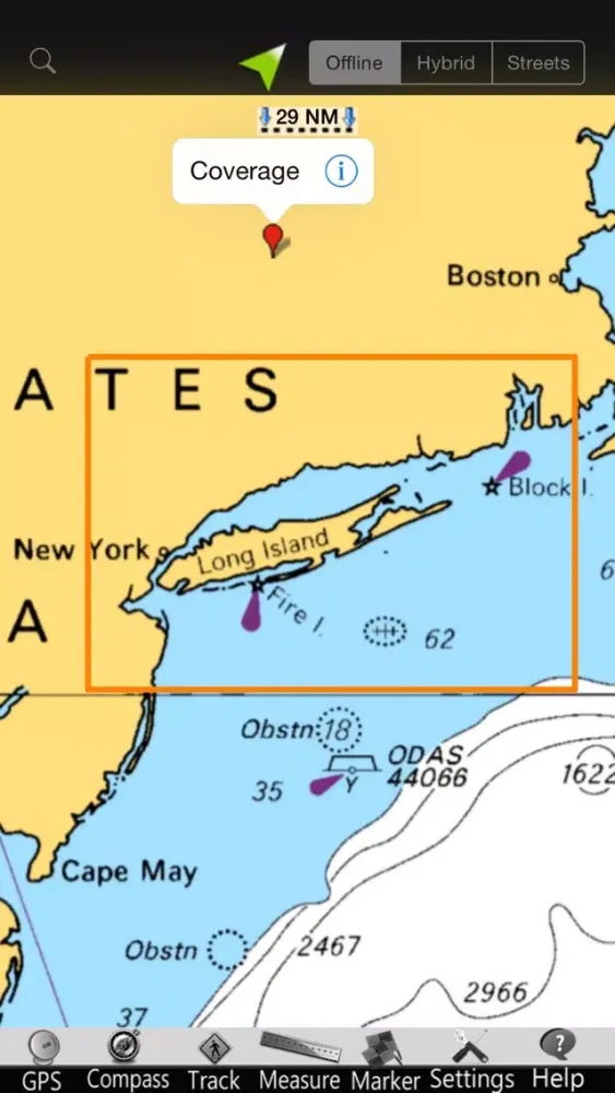 Capturas de tela do New York GPS Nautical Charts