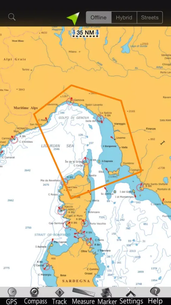 Ligurian GPS Nautical Charts スクリーンショット