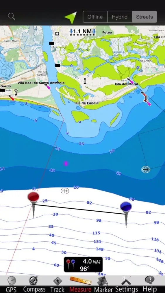 Скриншоты Portugal GPS Nautical Charts