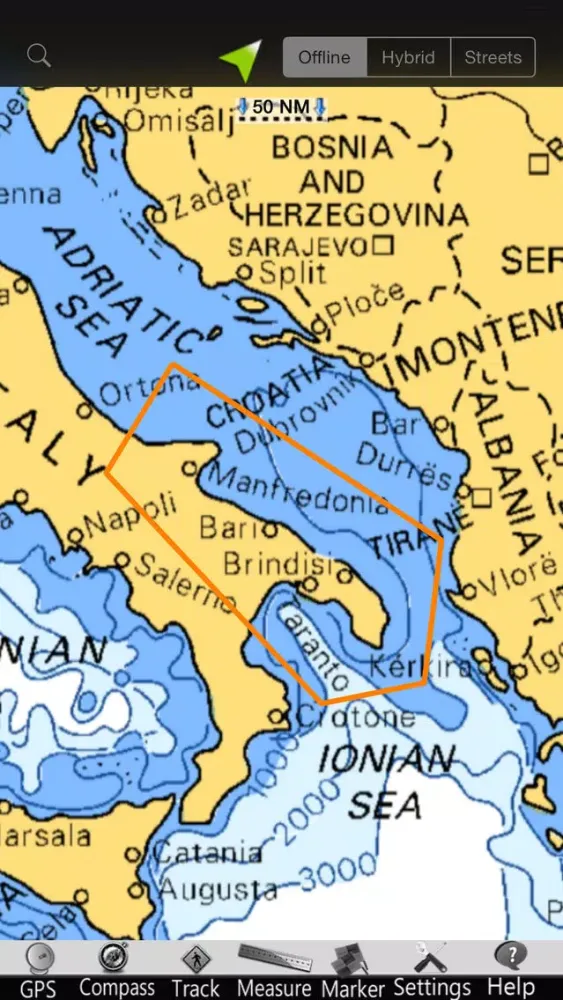 Tangkapan layar Apulia GPS Nautical Charts
