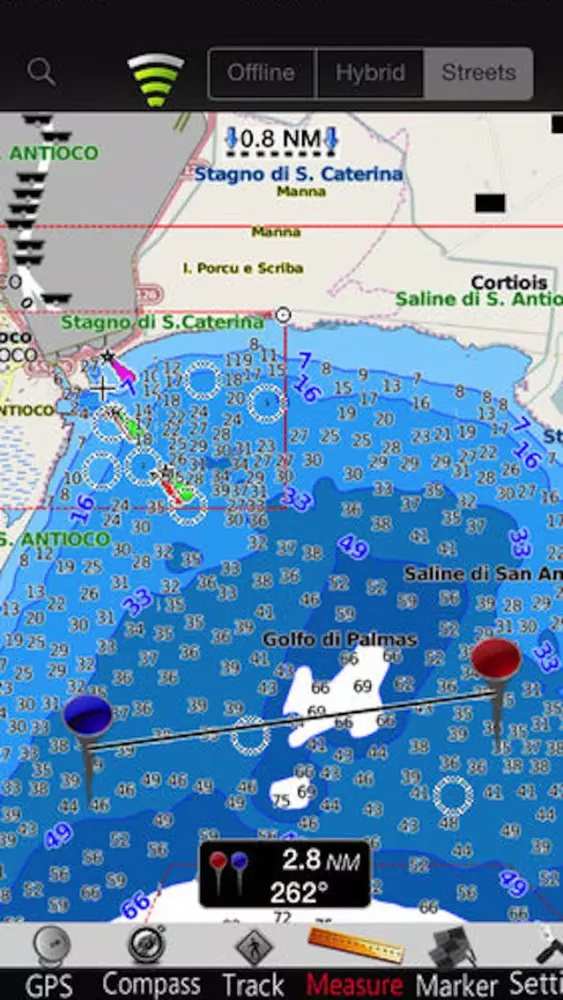 Zrzuty ekranu Sardinia GPS Nautical Charts