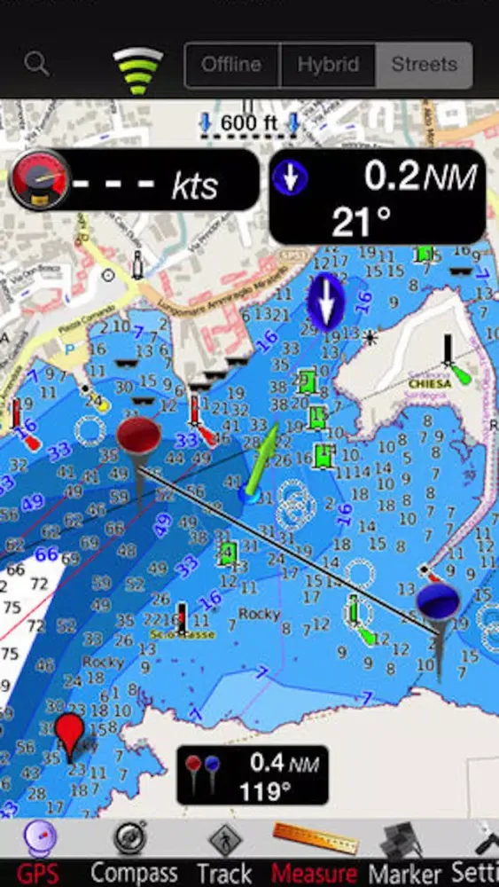 Zrzuty ekranu Sardinia GPS Nautical Charts