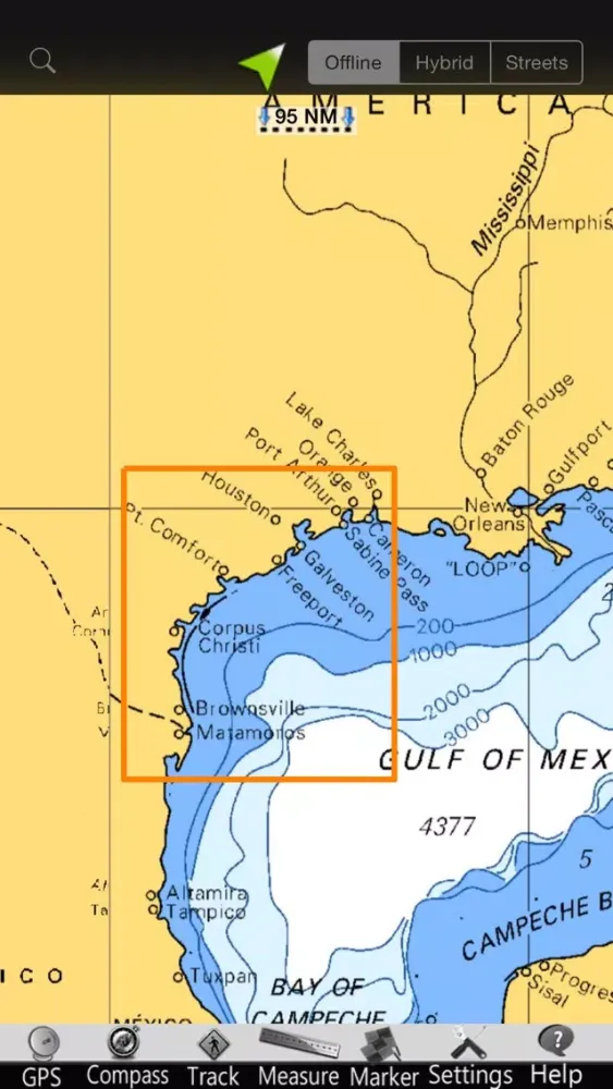 Tangkapan layar Texas GPS Nautical Charts