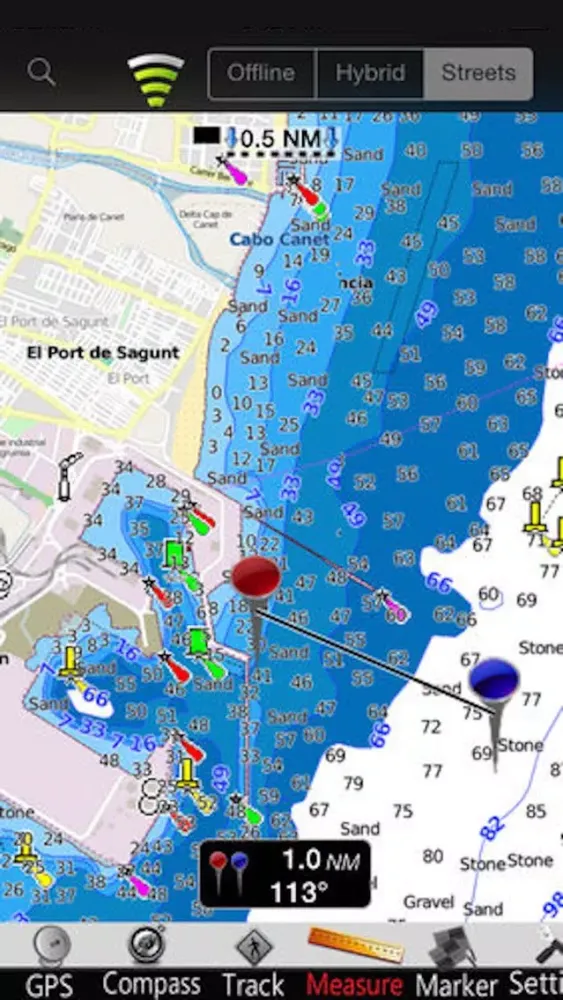 Capturas de pantalla de Valencia GPS Nautical charts