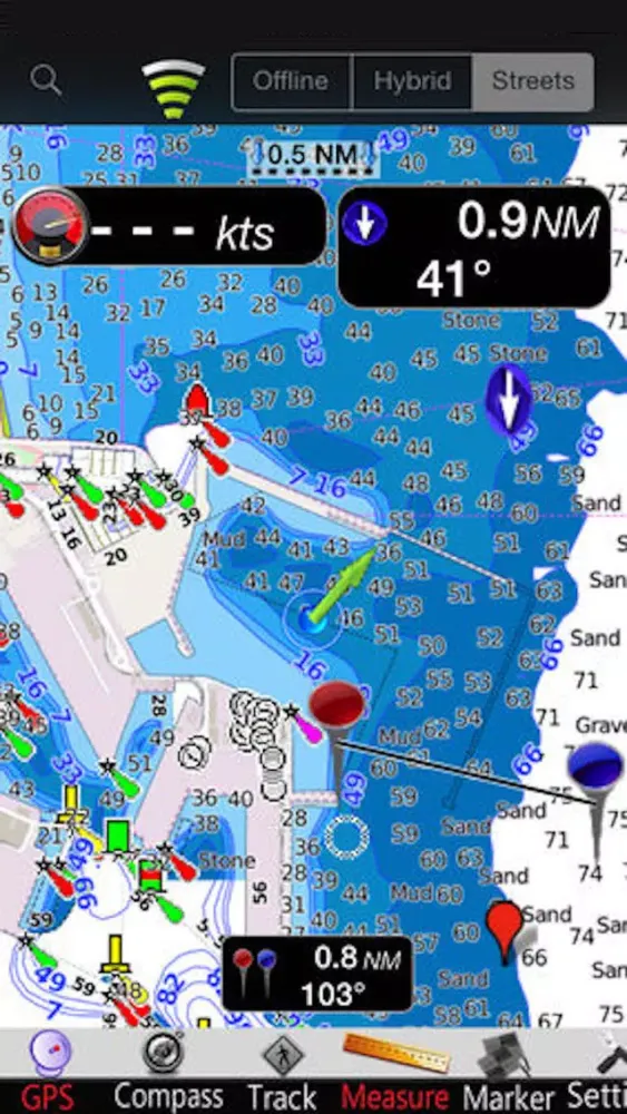 Capturas de pantalla de Valencia GPS Nautical charts