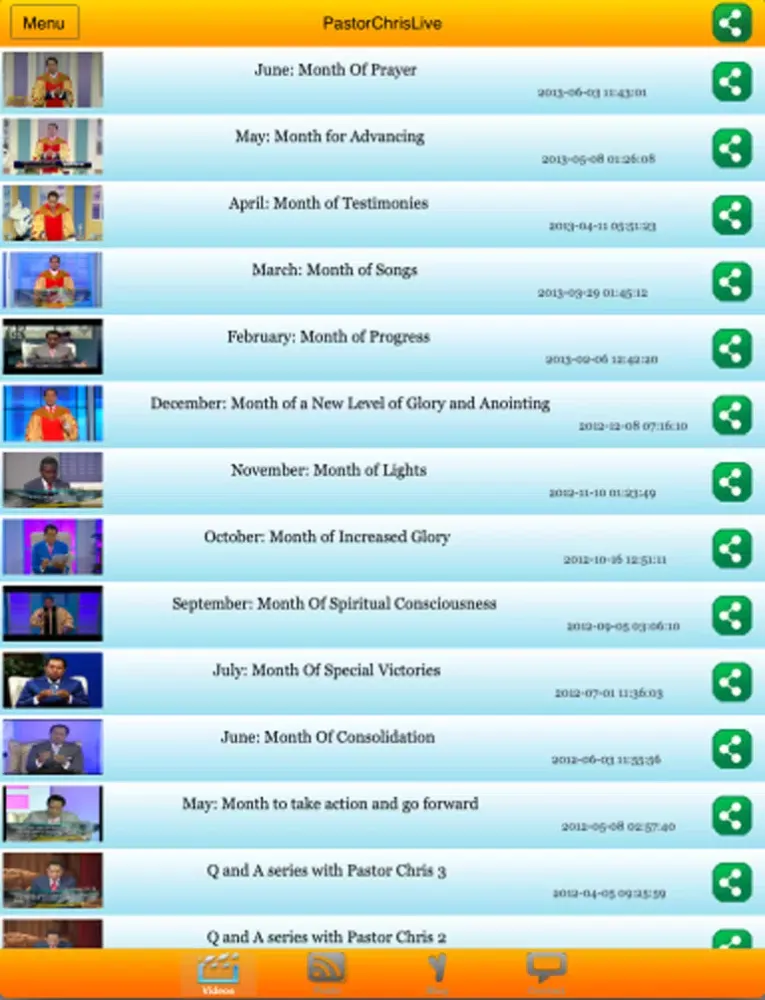 PastorChrisLive iPad  Screenshots