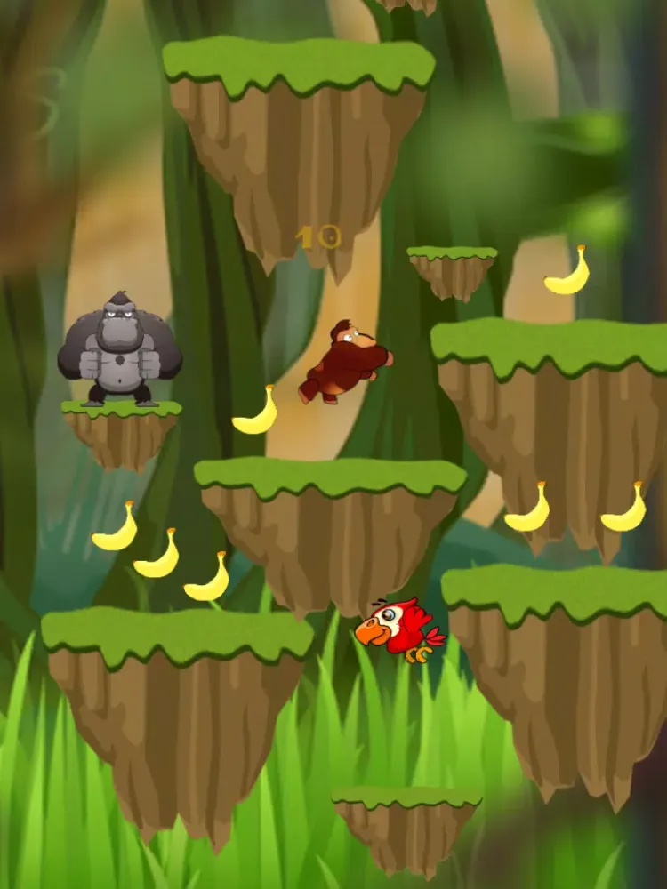 صور Gorilla Banana Jungle Jump Kong Lite iPad 