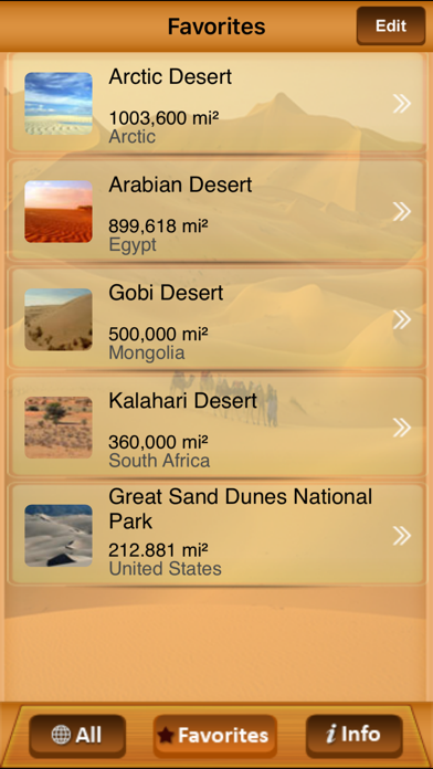 Largest Deserts应用截图
