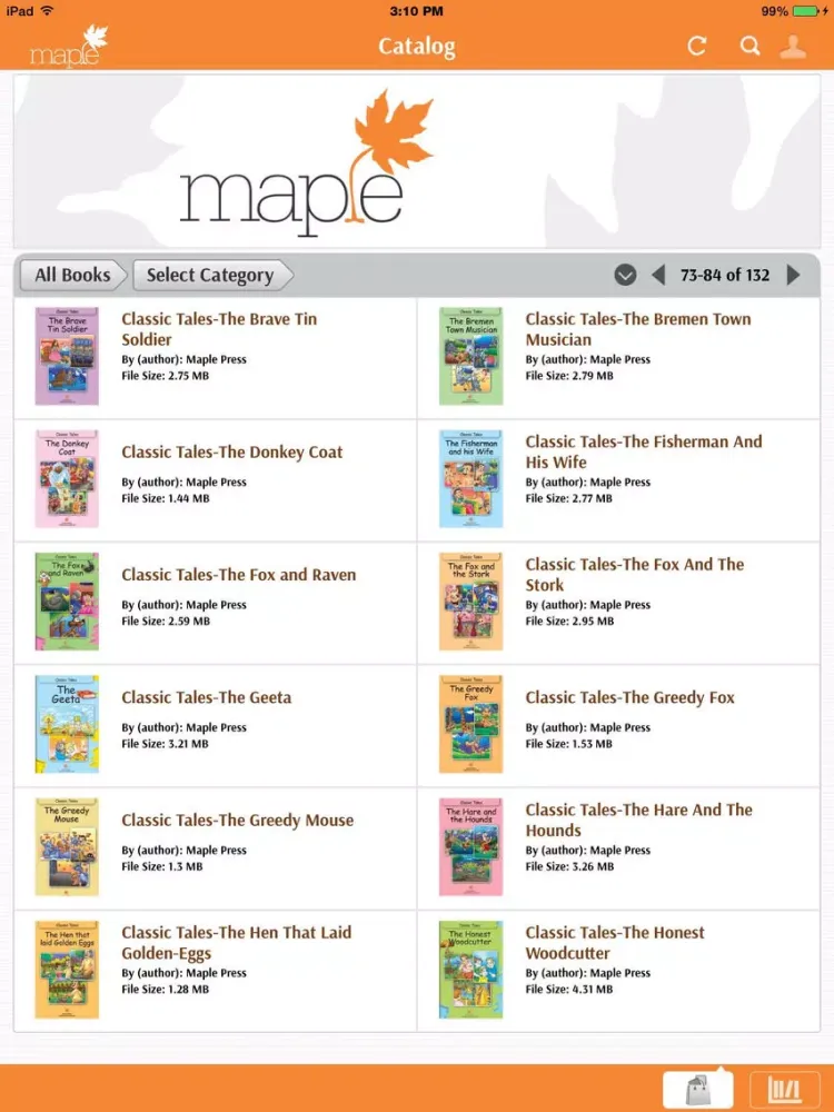 صور Maple Library - India’s premier online library for children iPad 