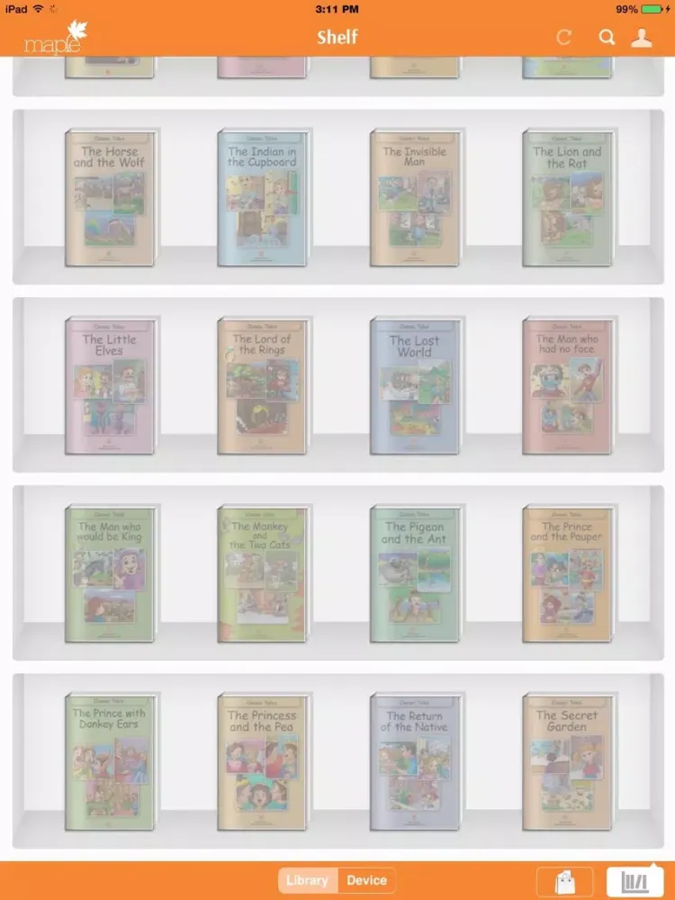 صور Maple Library - India’s premier online library for children iPad 