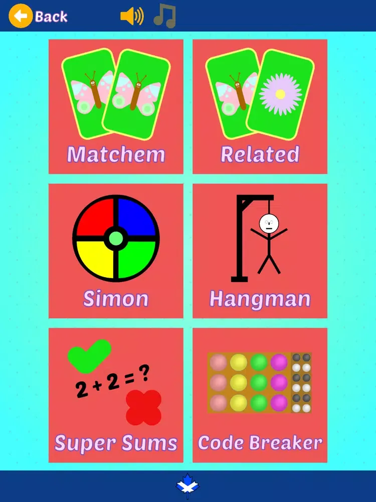 Capturas de tela do FunTime Brain Games iPad 