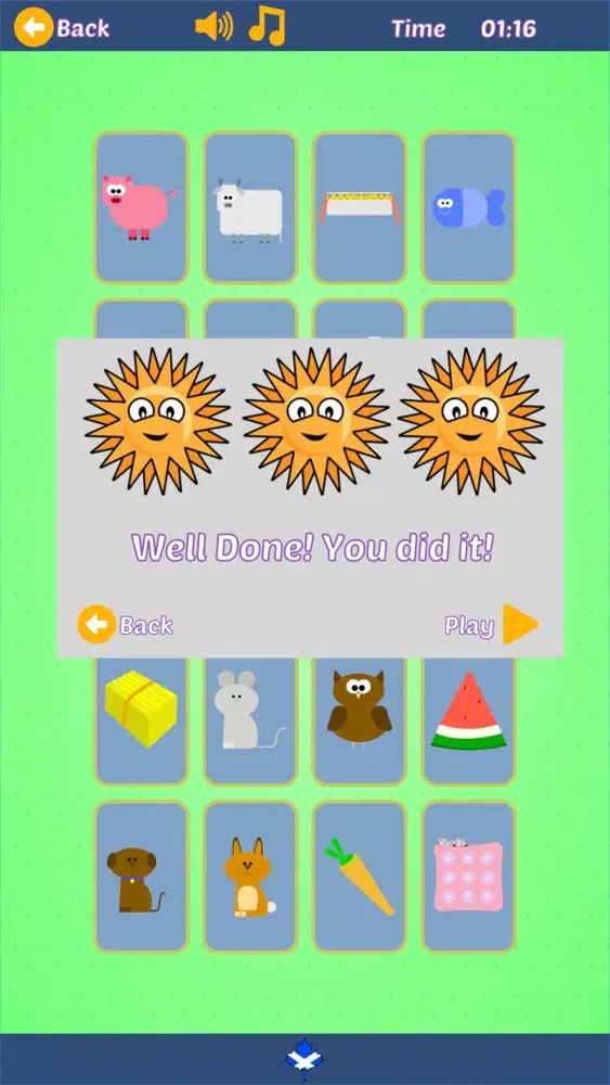 Capturas de tela do FunTime Brain Games