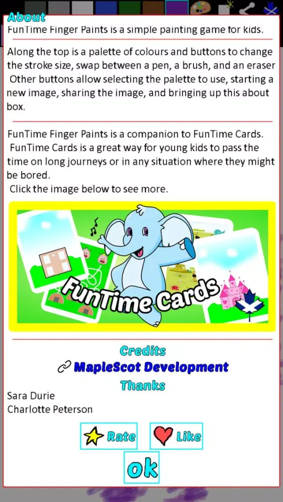 Ảnh chụp màn hình của FunTime Finger Paints