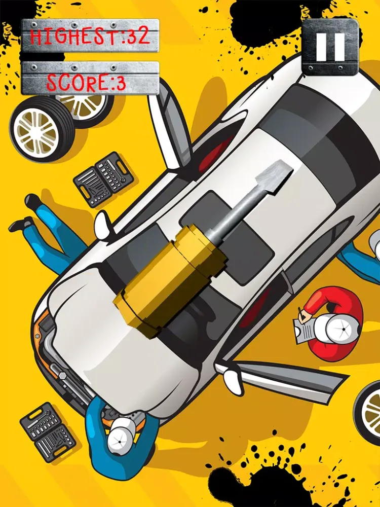 Car Garage Tool Build Motor Repair Juggle Simulator Game iPad  স্ক্রিনশট