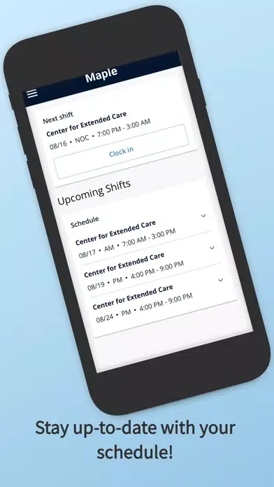 Tangkapan layar Maple - Worker App
