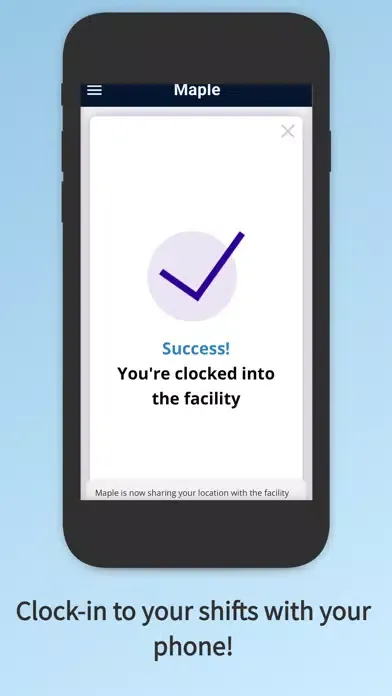 Tangkapan layar Maple - Worker App