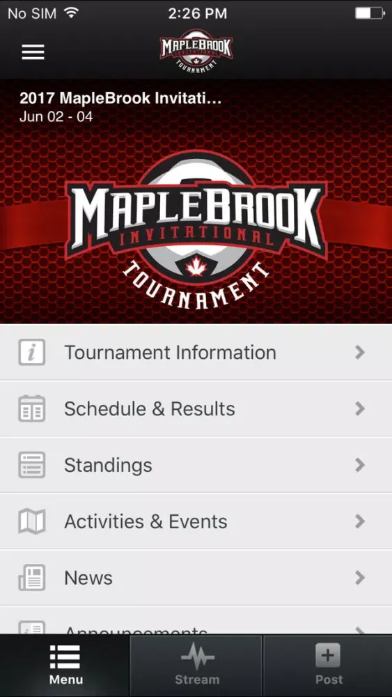 MapleBrook Tournament スクリーンショット