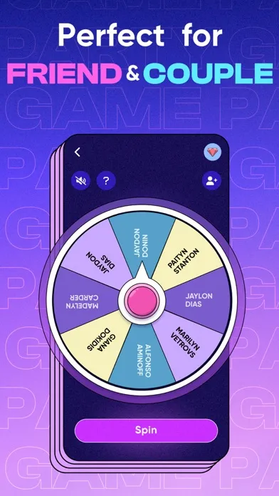 Tangkapan skrin Truth Or Dare Party Roulette