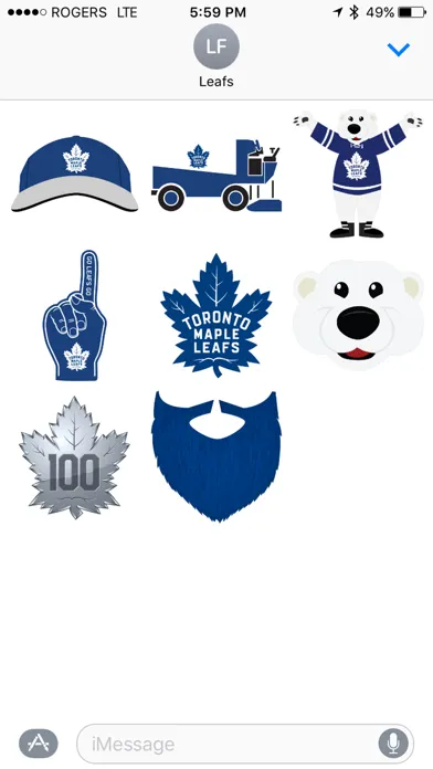 Toronto Maple Leafs Sticker Pack スクリーンショット