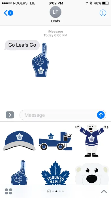 Toronto Maple Leafs Sticker Pack スクリーンショット