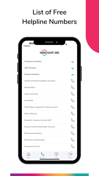Zrzuty ekranu MindSafe 360 : Healthy Minds