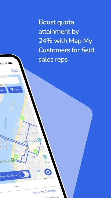 Tangkapan skrin Map My Customers Route Planner