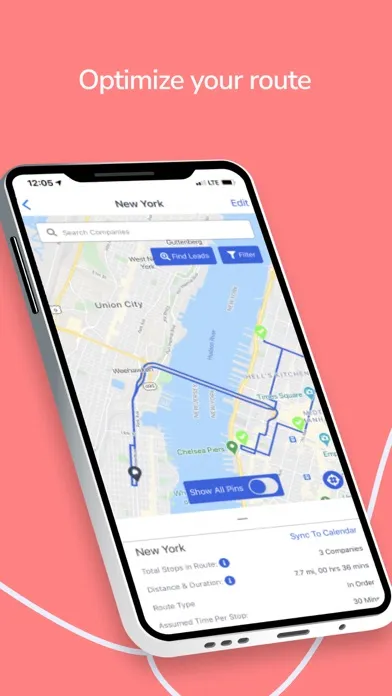 Tangkapan skrin Map My Customers Route Planner