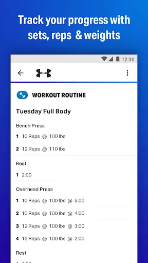 Capturas de pantalla de Map My Fitness Workout Trainer