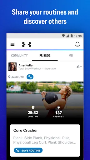Capturas de pantalla de Map My Fitness Workout Trainer