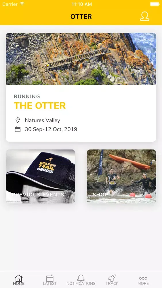 Ảnh chụp màn hình của Otter African Trail Run