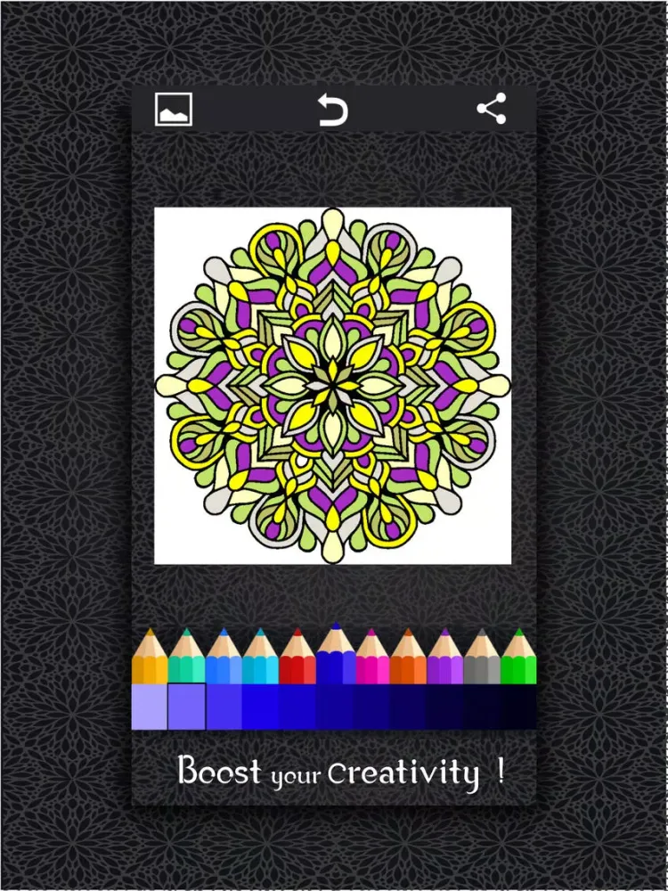 ColoRelax Coloring Mandala iPad 应用截图