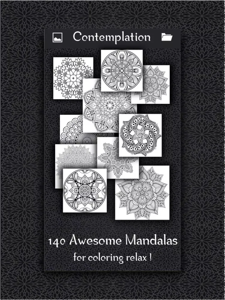 ColoRelax Coloring Mandala iPad 应用截图