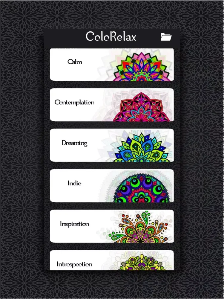 ColoRelax Coloring Mandala iPad 应用截图