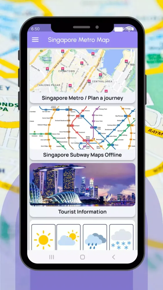 Capturas de pantalla de Singapore Metro Map 2025