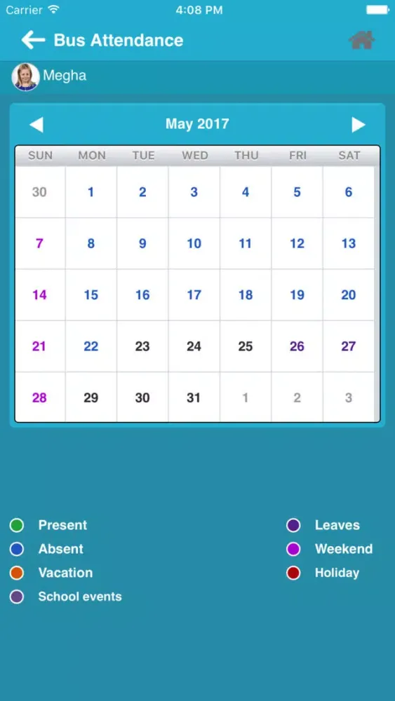 Tangkapan skrin Parent App MapOnnSchool