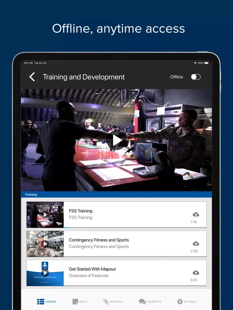 AFSVA iPad 应用截图