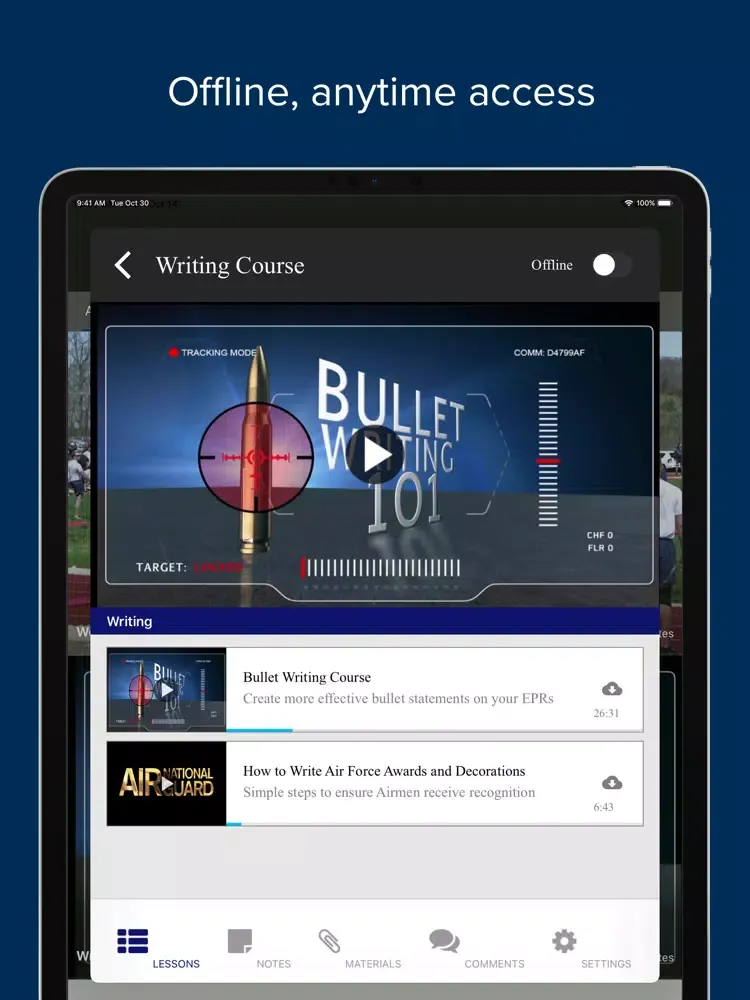 ANG Training iPad 应用截图