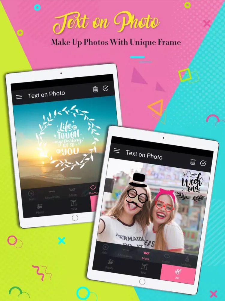 Text On Photo: Textmania &Font iPad  Screenshots