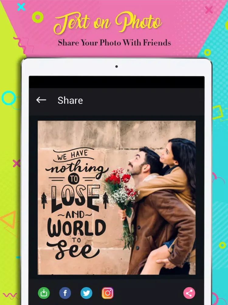 Text On Photo: Textmania &Font iPad  Screenshots