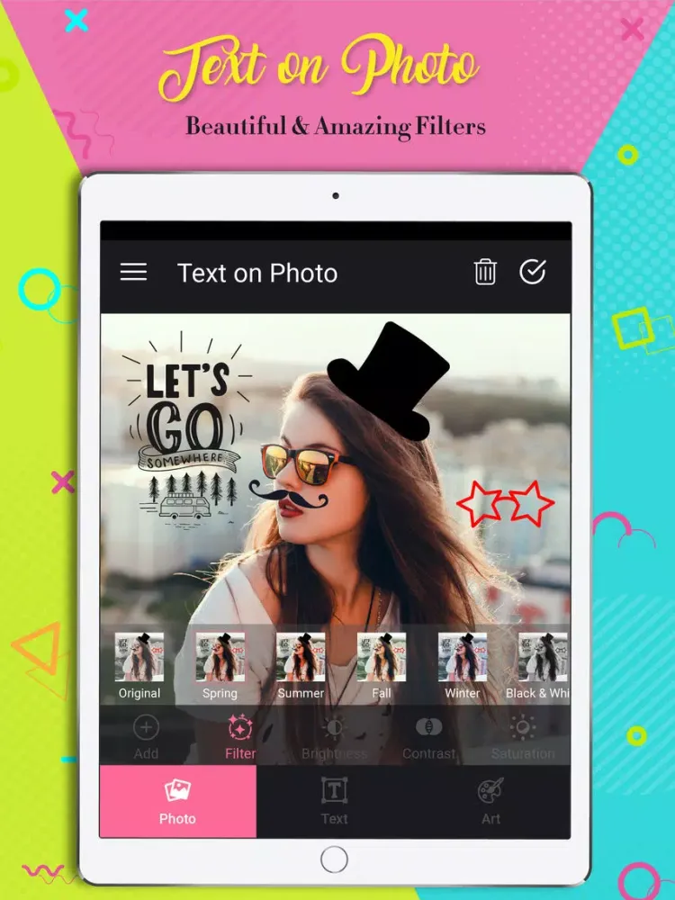 Text On Photo: Textmania &Font iPad  Screenshots