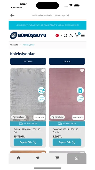 Capturas de pantalla de Gümüşsuyu E-Ticaret