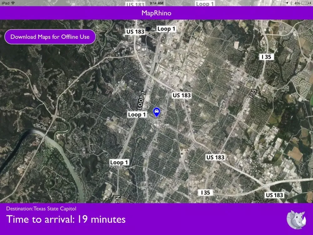 MapRhino - Road Trips Made Fun iPad  스크린샷