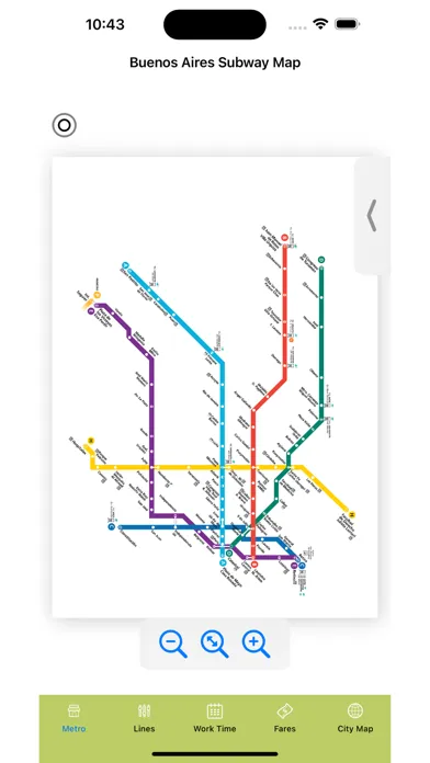 Tangkapan layar Buenos Aires Subway Map