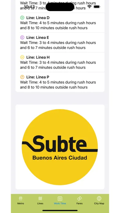 Tangkapan layar Buenos Aires Subway Map