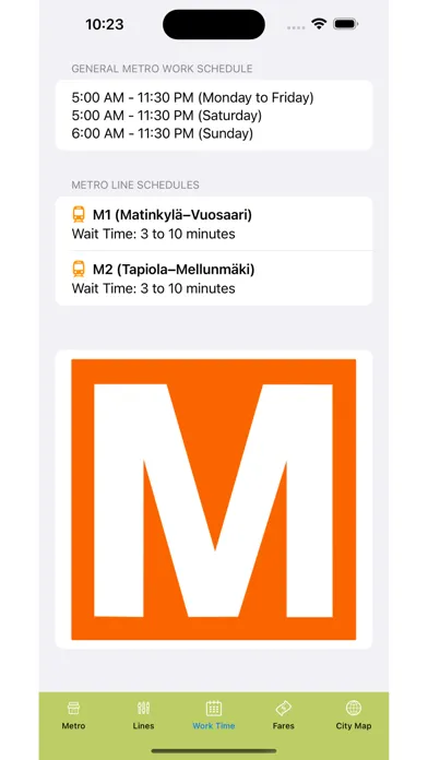Helsinki Subway Map سکرین شاٹس