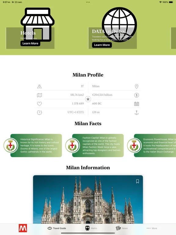 Milan Subway Map iPad  سکرین شاٹس